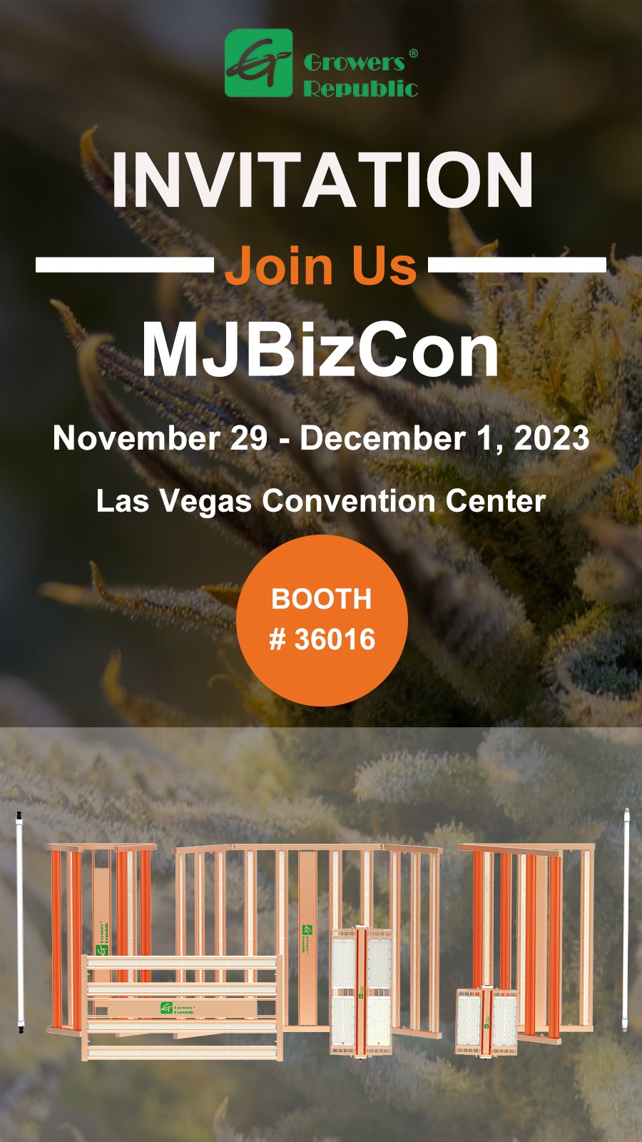 Warm Welcome To Our Booth #36016 In MJBizCon Las Vegas 963